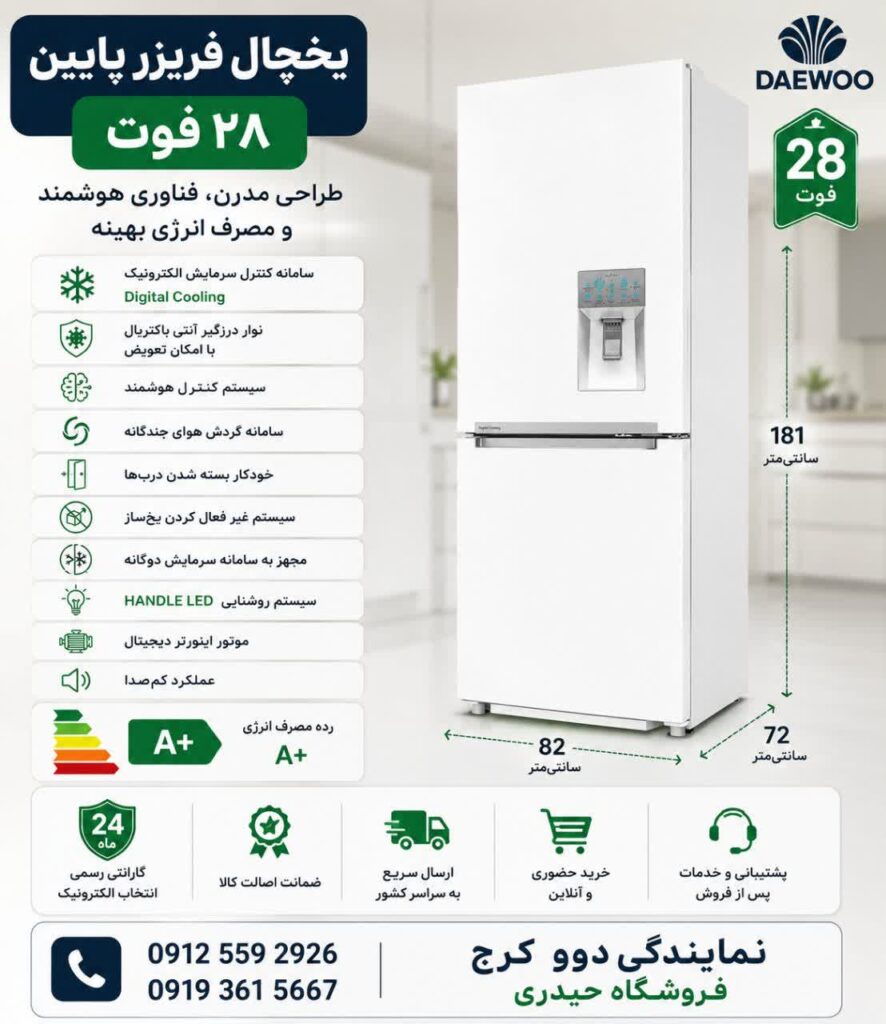 یخچال و فریزر دوو مدل اولتیمو BMI-31