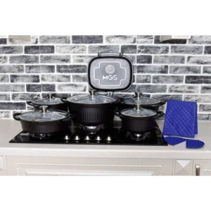 سرویس قابلمه 15 پارچه ام جی اس طرح ایتالیا Bمشکی